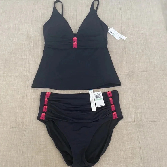 Bleu Rod Beattie Tankini Swimsuit Set Size 8 - Picture 6 of 11